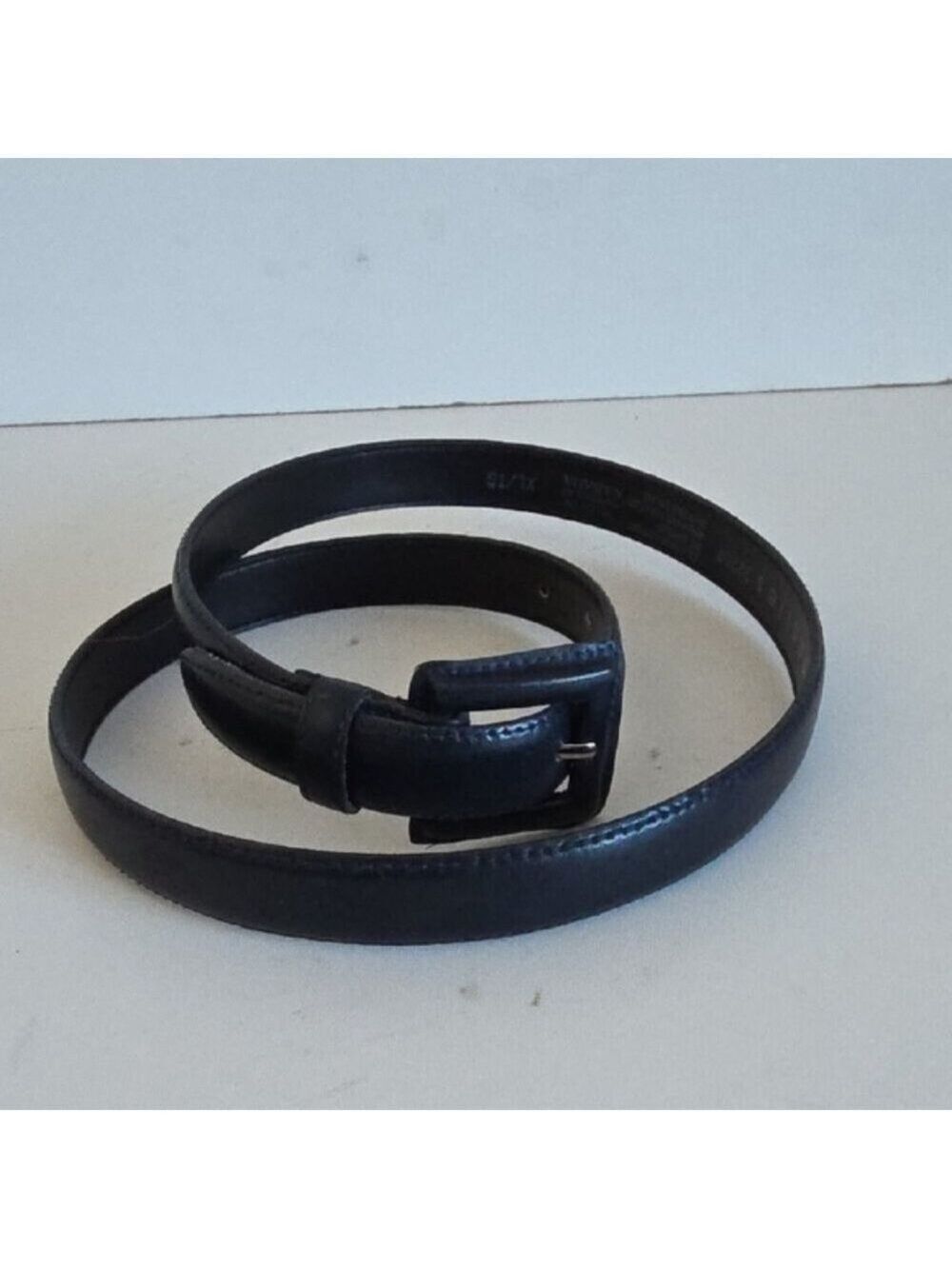 MANTLES | Genuine Leather Belt Navy Sz XL